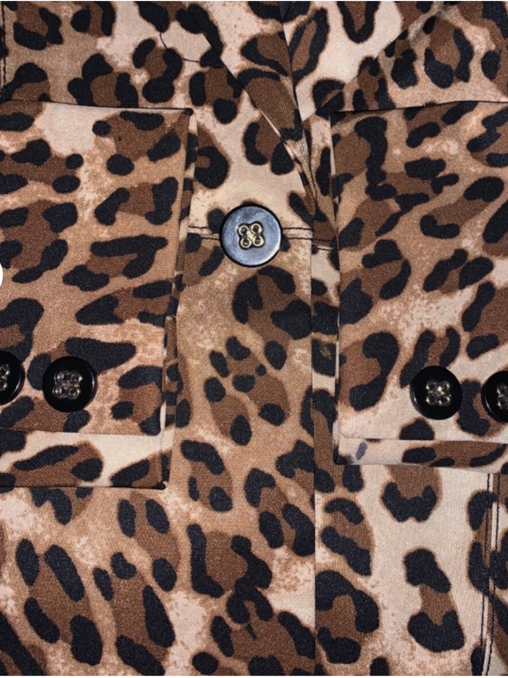 Cache Blazer Womens Leopard Print Fitted Tailored Jacket Size 6 old money
Glam - Picture 14 of 16